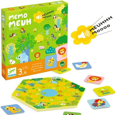Portada de Juego de Mesa Memo Moo