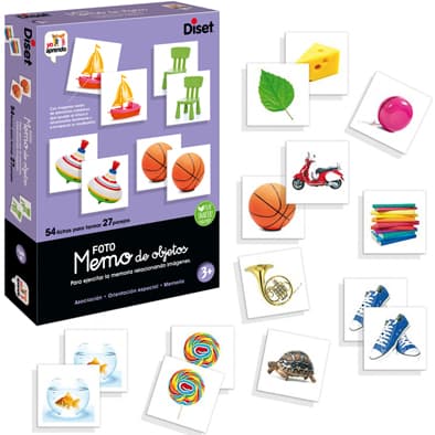 Portada de Juego de Mesa Memory Fotos Objetos