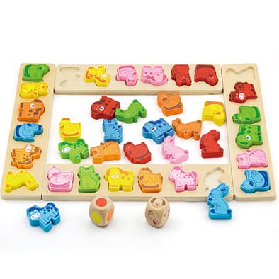 Portada de Juego Mesa Madera Carnaval Animales