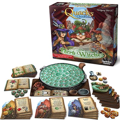 Portada de Juego de Mesa Los Charlatanes De Quedlinburg, Las Brujas De Hierbas, Extensión en Inglés
