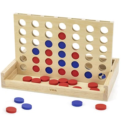 Portada de Juego 4 en Línea Madera