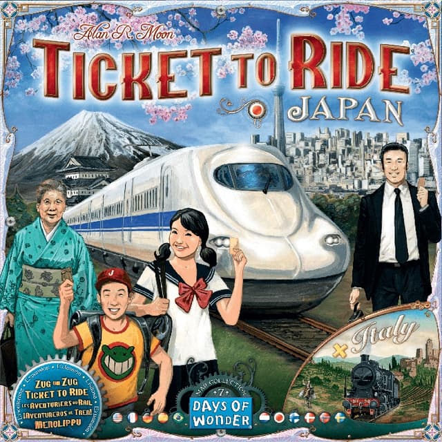 Portada de ¡Aventureros al Tren! Expansión Japón – Italia