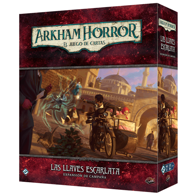 Portada de Arkham Horror LCG: Las llaves Escarlata – Expansión Campaña