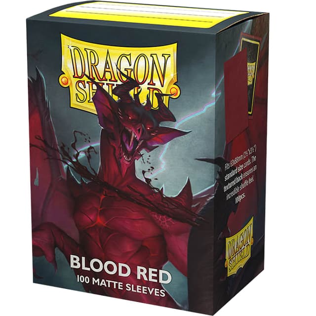 Portada de Protectores Dragon Shield–Standard Matte–Blood Red