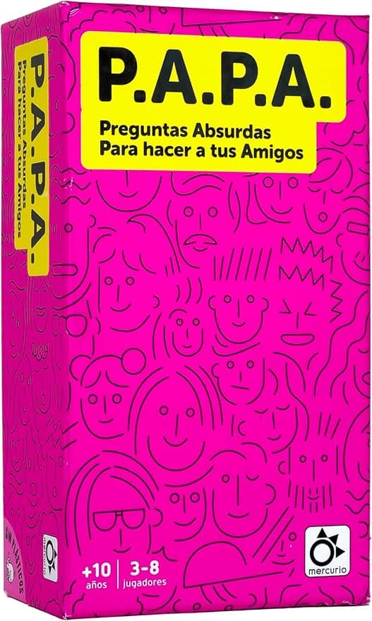 Portada de P.A.P.A. (Preguntas Absurdas Para hacer a tus Amigos)