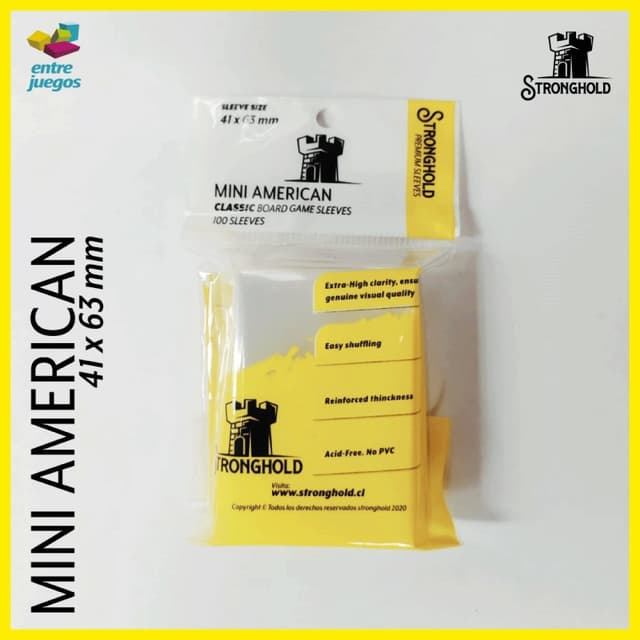 Portada de Protectores Stronghold — Mini American 41x63mm