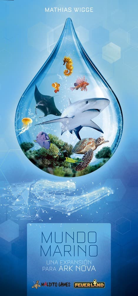 Portada de Mundo Marino – Expansión Ark Nova