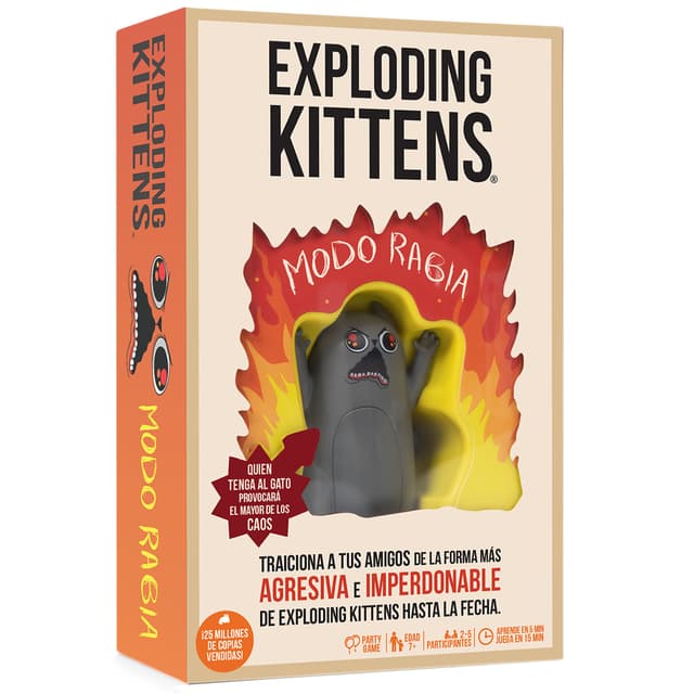 Portada de Exploding Kittens Modo rabia (Preventa)