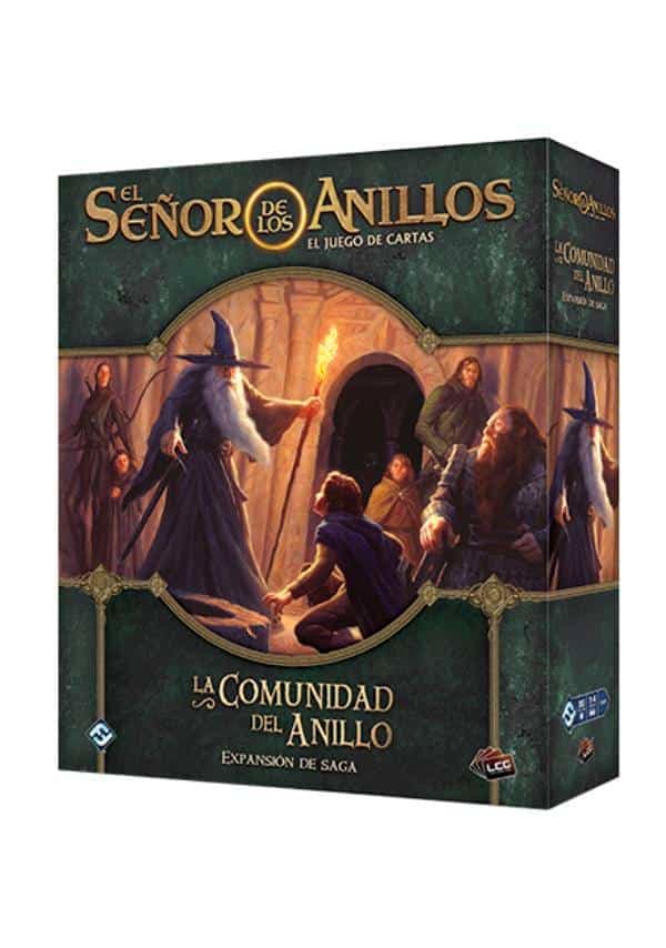 Portada de El Señor de los Anillos LCG – La Comunidad del Anillo Expa de Saga