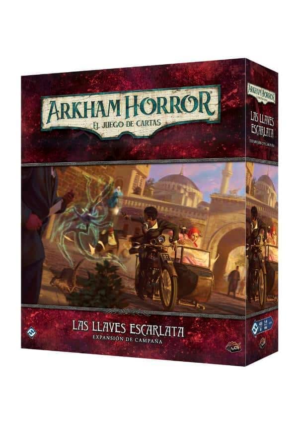 Portada de Arkham Horror LCG – Las Llaves Escarlata expa. campaña