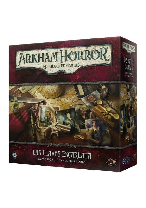 Portada de Arkham Horror LCG – Las Llaves Escarlata expa. investigadores