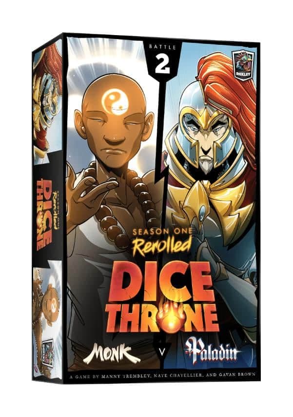 Portada de Dice Throne Monje vs Paladín