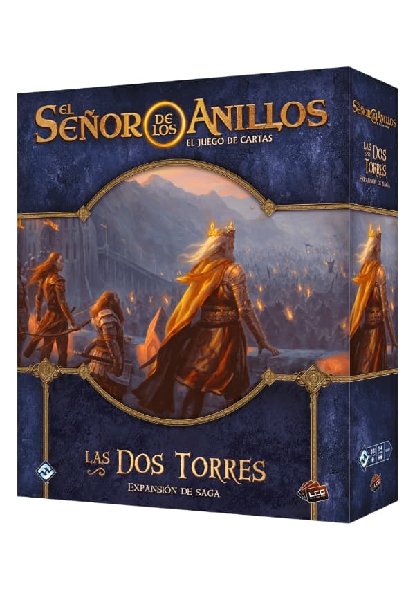 Portada de El Señor de los Anillos LCG – Las dos Torres expa de saga