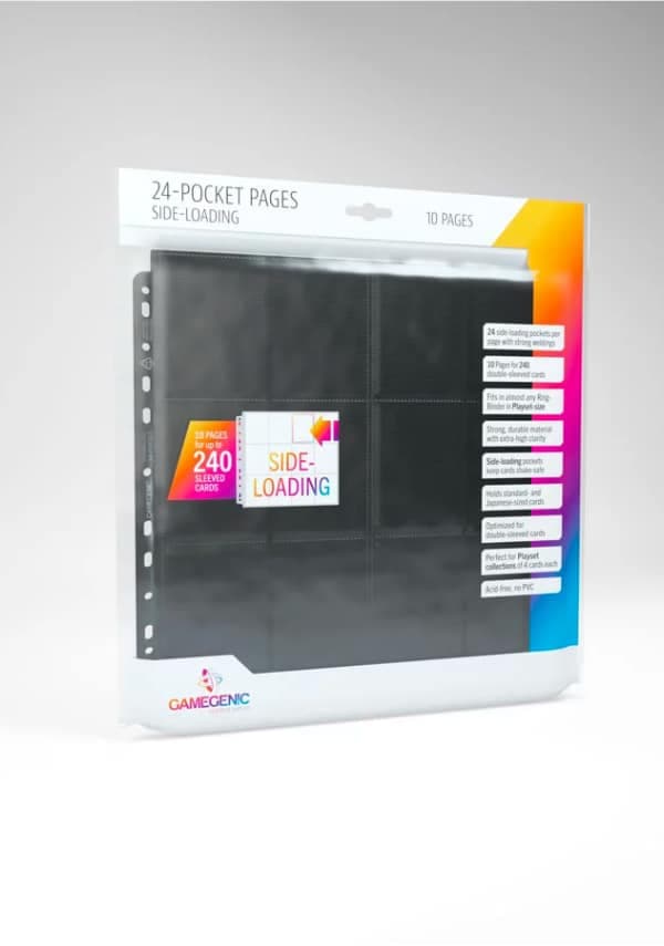 Portada de GG: 24-pocket sideloading pages display – Black