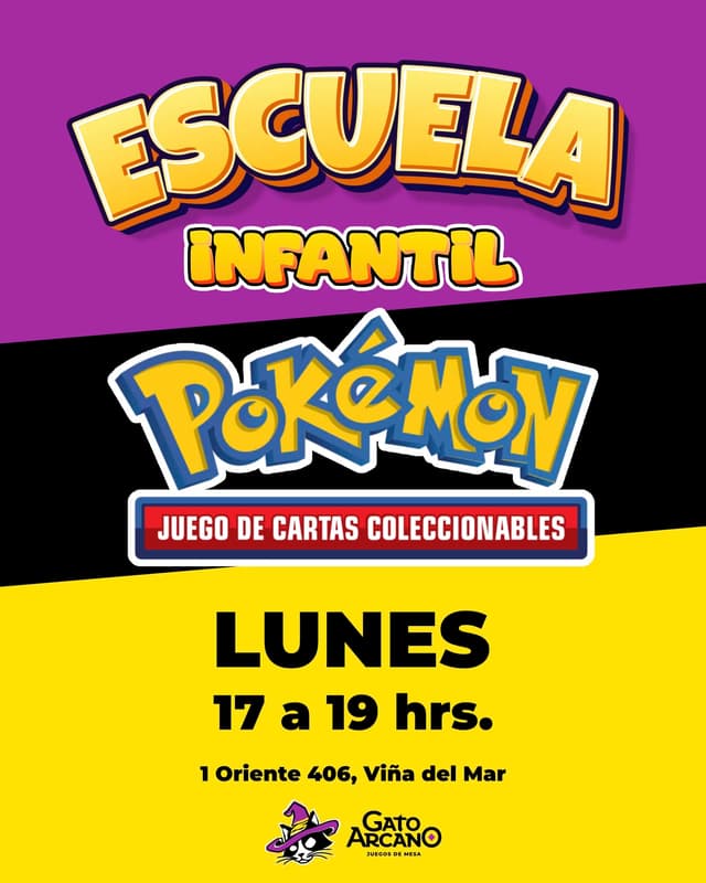 Portada de Evento – Escuela Pokémon Infantil – Lunes