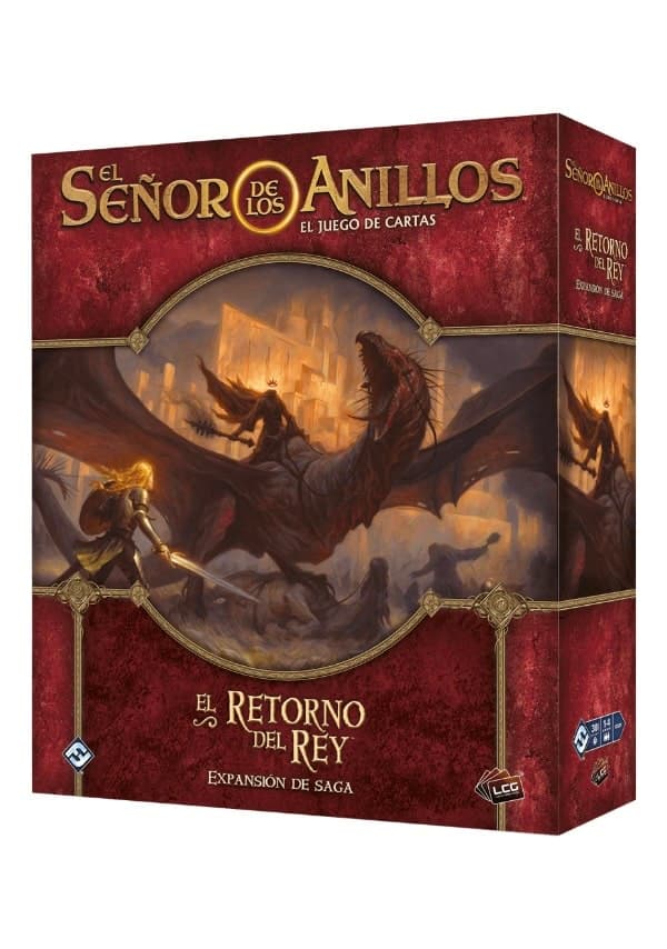 Portada de El Señor de los Anillos LCG – El Retorno del Rey expa de saga