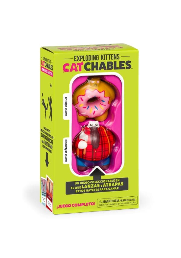 Portada de Exploding Kittens Catchables 2 – Gato Donut y Gato leñador