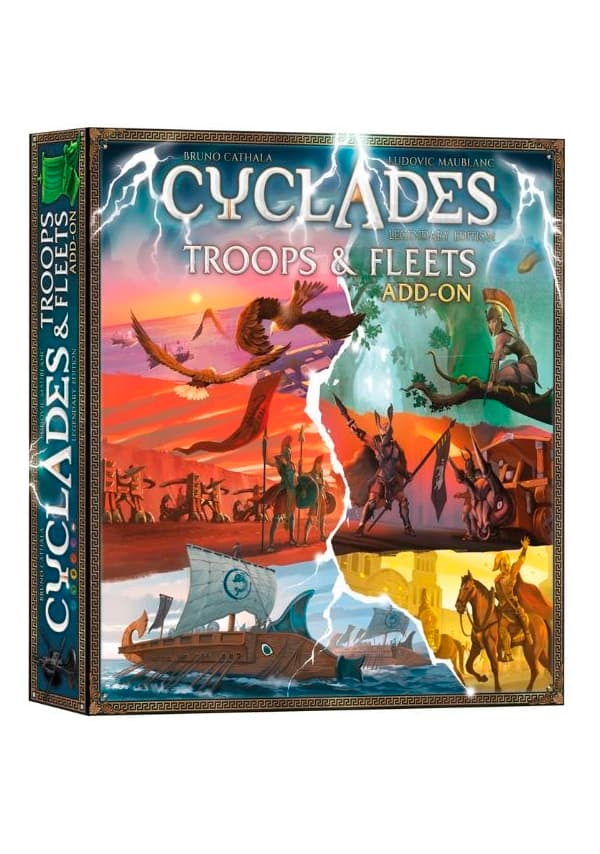 Portada de Cyclades: edición legendaria – Tropas y flotas