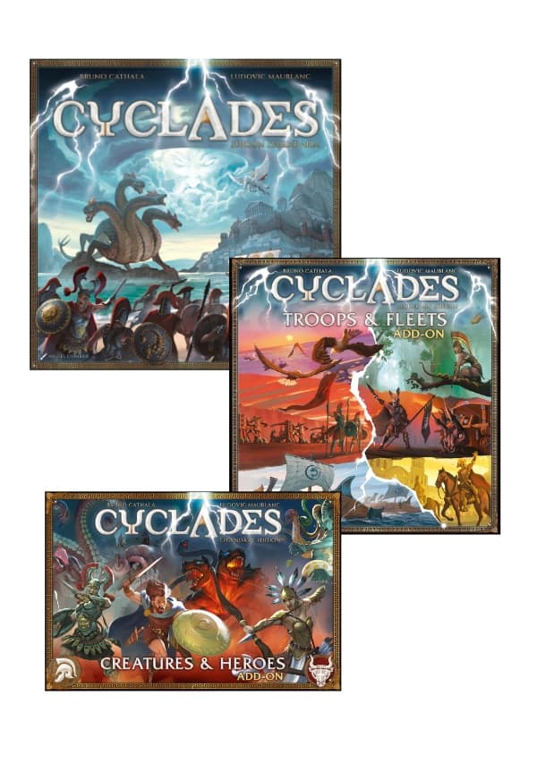 Portada de Cyclades: edición legendaria + expansiones