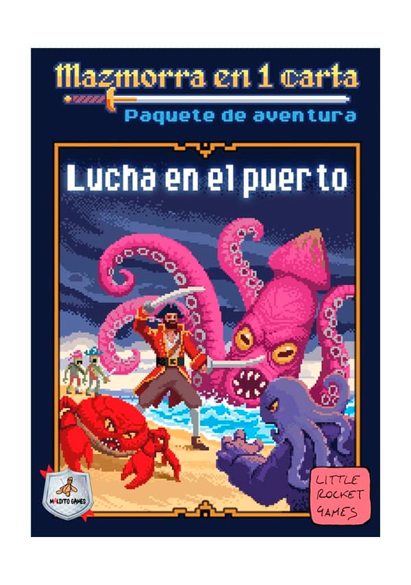 Portada de Mazmorra en 1 carta – Paquete de aventura – Lucha en el puerto