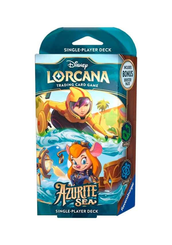 Portada de Lorcana – Azurite Sea – Mazo de inicio Emerald & Sapphire (ing)