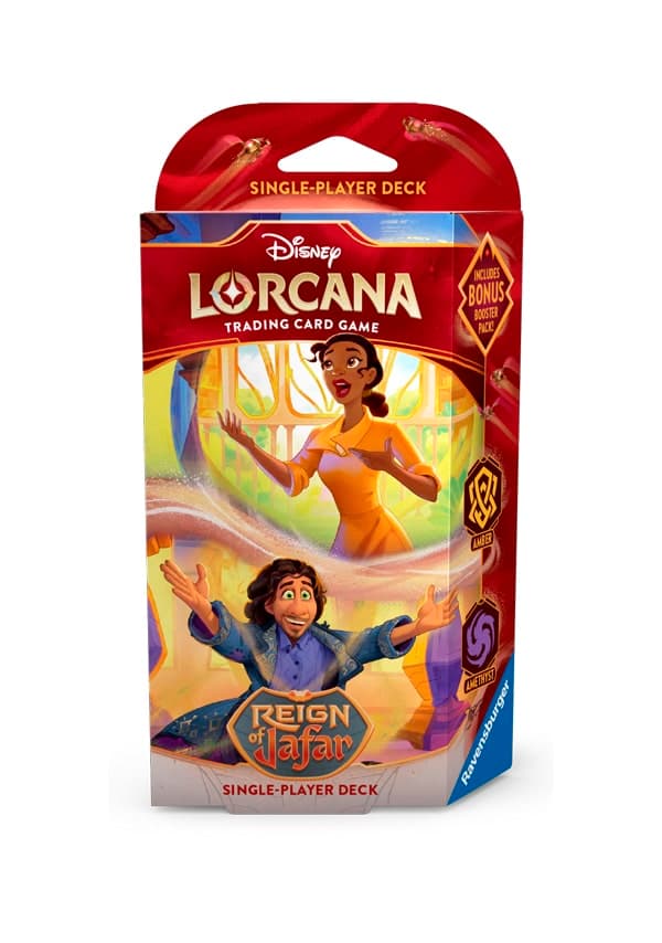 Portada de Lorcana – Reign of Jafar – Mazo de inicio Amber & Amethyst (ing)