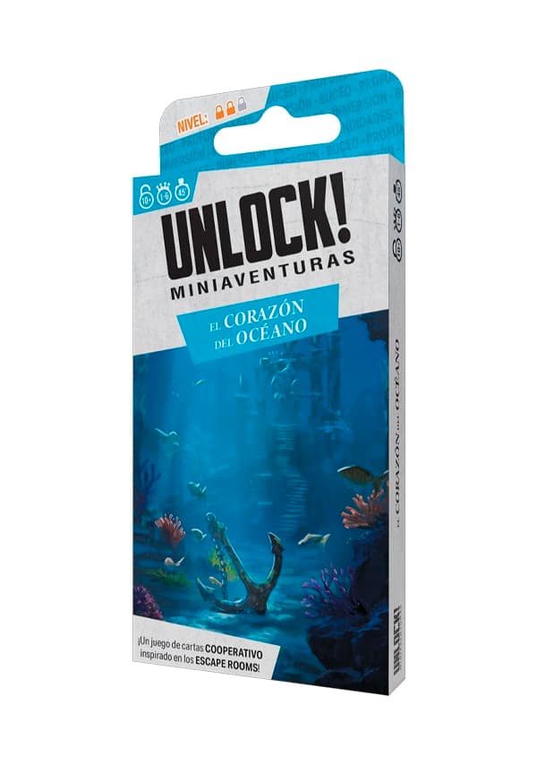 Portada de Unlock! Miniaventuras - El Corazón del Océano