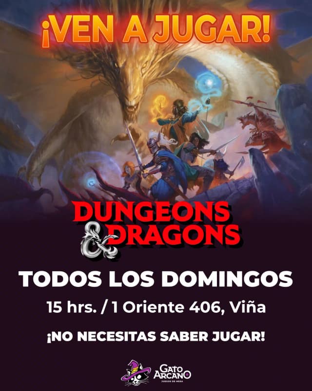 Portada de Evento – ¡Ven a jugar D&D!