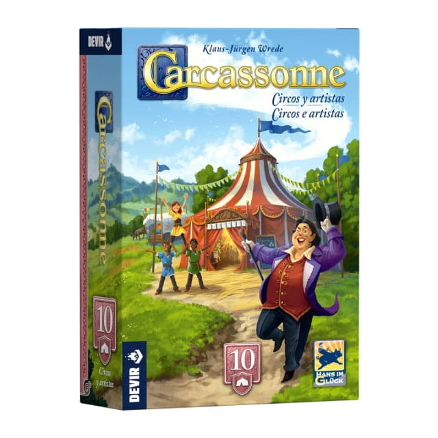 Portada de Carcassonne – Circos y Artistas Expansión