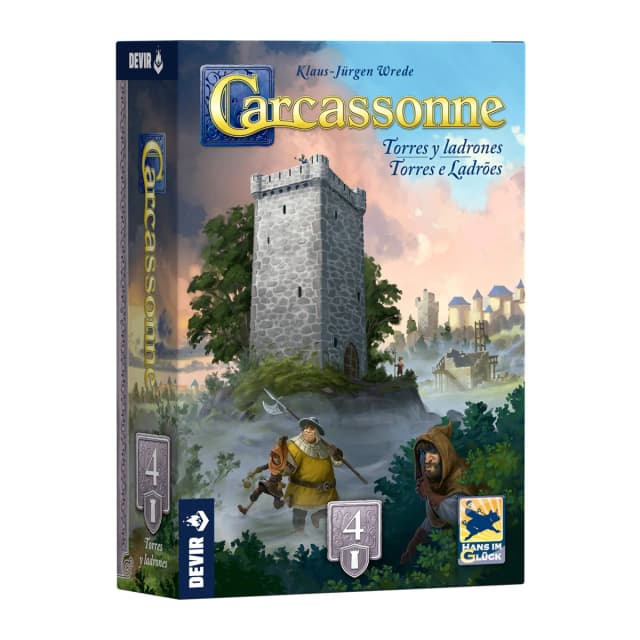 Portada de Carcassonne Expansiones – Torres y Ladrones