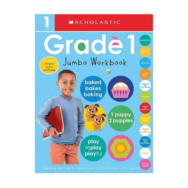 Portada de Libro de actividades Jumbo: First Grade