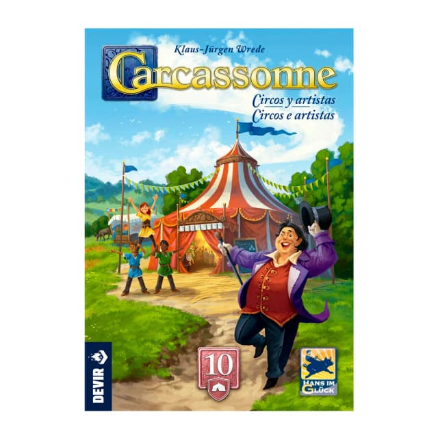 Portada de Carcassonne Expansiones – 10 – Circos y Artistas
