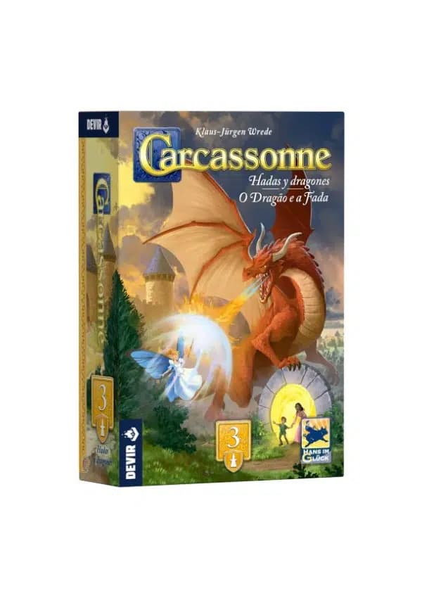 Portada de Carcassonne Expansiones – 3 – Hadas y Dragones