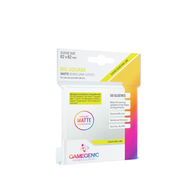 Portada de PROTECTORES MATTE BIG SQUARE 82X82MM GAMEGENIC