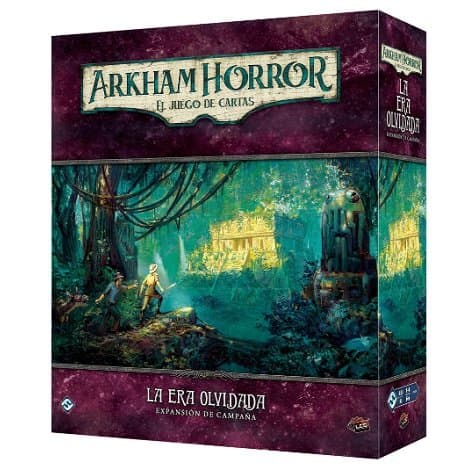 Portada de Arkham Horror LCG: La Era Olvidada expansión de Campaña
