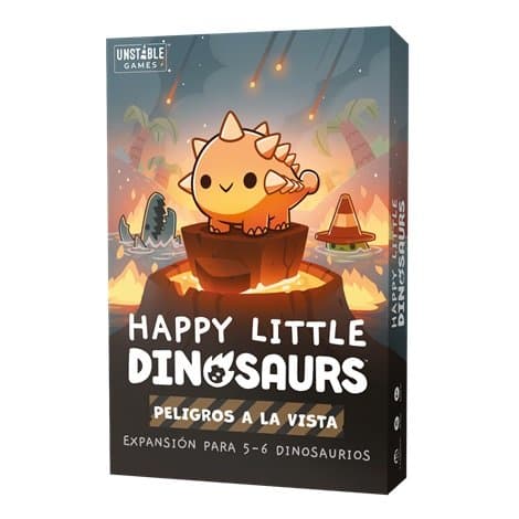 Portada de Happy Little Dinosaurs Peligros A La Vista Expansion