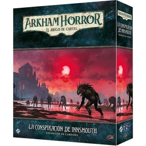 Portada de Arkham Horror LCG: La Conspiración de Innsmouth – Expansión Campaña