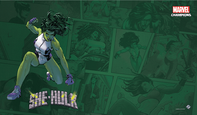 Portada de Marvel Champions: She-Hulk Game Mat