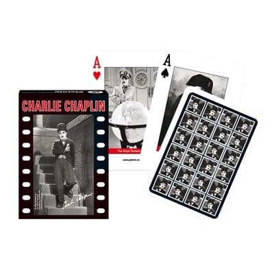 Portada de Baraja inglesa Charlie Chaplin Piatnik