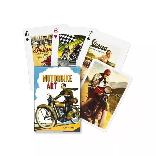 Portada de Baraja inglesa Motorbike Art Piatnik