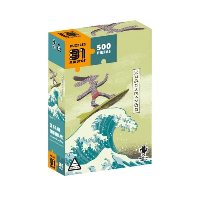 Portada de El Gran Tusunami (Puzzle 500pcs)