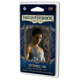 Portada de Arkham Horror LCG: Nataniel Cho Mazo de Investigador