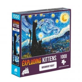 Portada de Puzzles Exploding Kittens 1000 piezas: Mrowwwy Night