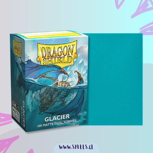 Portada de PROTECTORES DRAGON SHIELD DUAL MATTE X100 – GLACIER