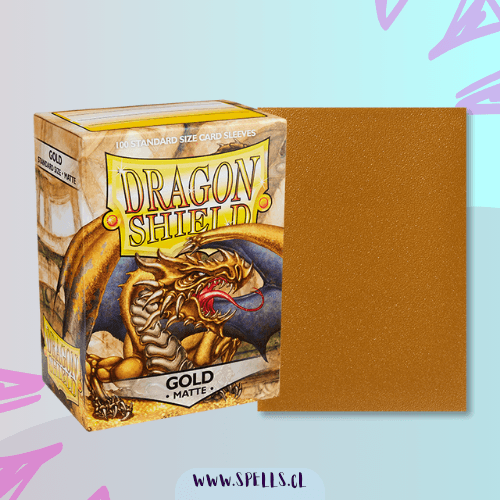 Portada de PROTECTORES DRAGON SHIELD MATTE X100 – GOLD