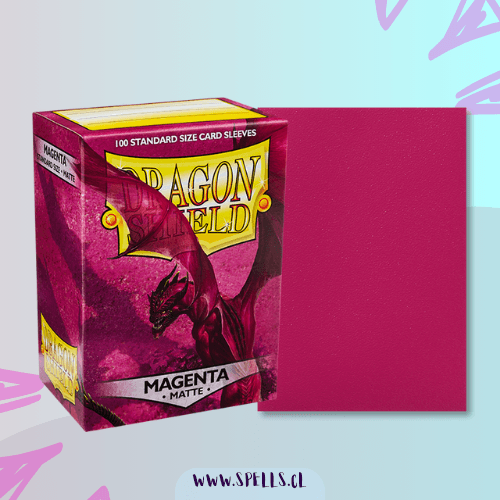 Portada de PROTECTORES DRAGON SHIELD MATTE X100 – MAGENTA