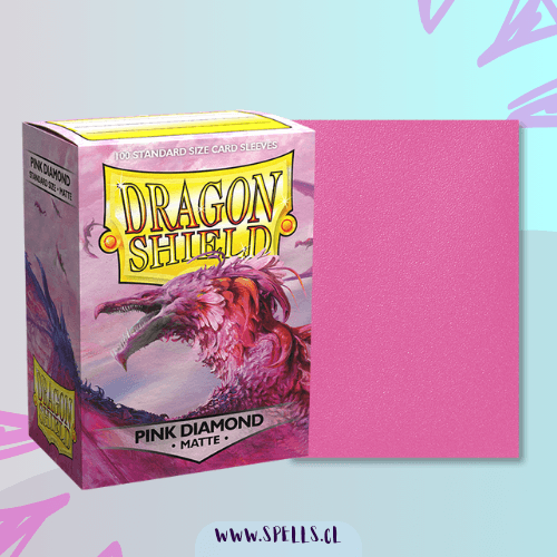 Portada de PROTECTORES DRAGON SHIELD MATTE X100 – PINK DIAMOND