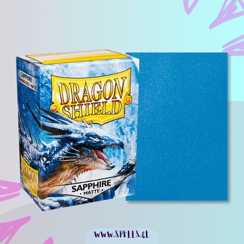 Portada de PROTECTORES DRAGON SHIELD MATTE X100 – SAPPHIRE