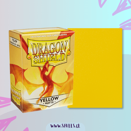 Portada de PROTECTORES DRAGON SHIELD MATTE X100 – YELLOW