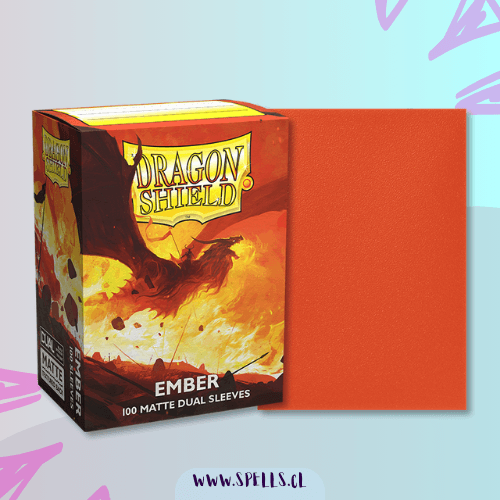 Portada de PROTECTORES DRAGON SHIELD DUAL MATTE X100 – EMBER